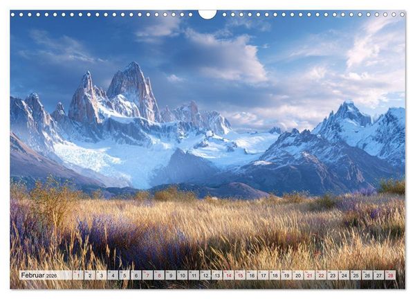 Produktbild: Die Sprache der Gipfel (Wandkalender 2026 DIN A3 quer), CALVENDO Monatskalender