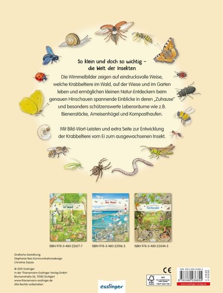 Mein erstes Wimmelbuch: Krabbeltiere in Feld, Wald und Wiese