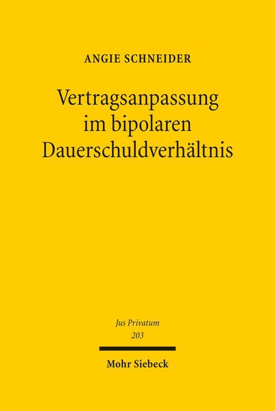 Produktbild: Vertragsanpassung im bipolaren Dauerschuldverh&auml;ltnis