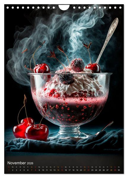Produktbild: Desserts - S&uuml;&szlig;e K&ouml;stlichkeiten zum Dahinschmelzen (Wandkalender 2026 DIN A4 hoch), CALVENDO Monatskalender