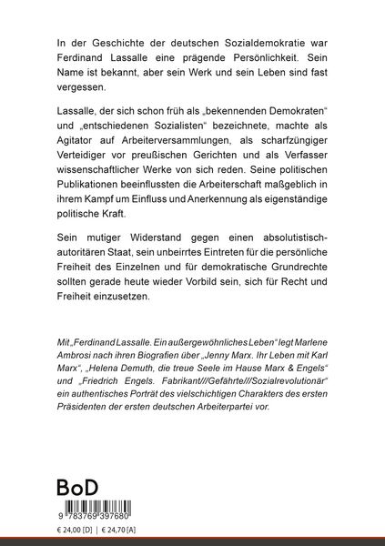 Produktbild: Ferdinand Lassalle - Ein au&szlig;ergew&ouml;hnliches Leben
