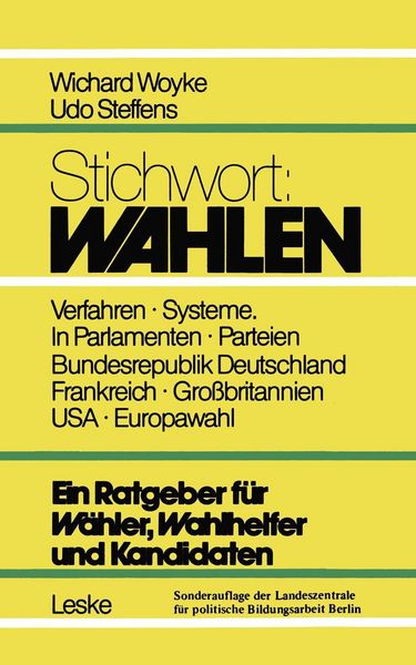 Produktbild: Stichwort: Wahlen