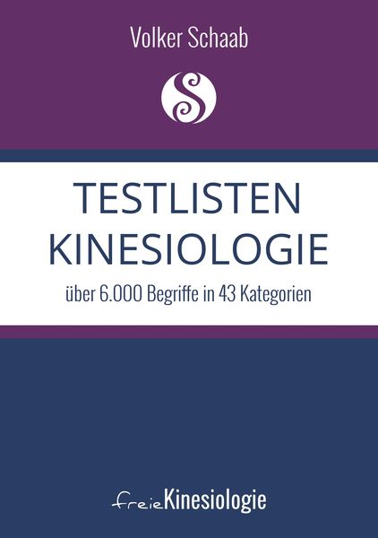 Produktbild: Testlisten Kinesiologie