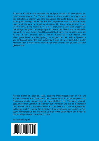Produktbild: Ethnisch-separatistische Konflikte in Kanada, Spanien und Sri Lanka