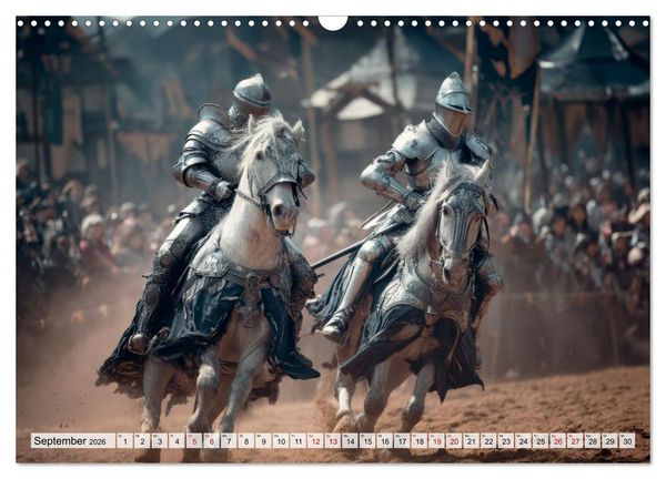 Produktbild: Ritter - Legenden aus Stahl und Ehre (Wandkalender 2026 DIN A3 quer), CALVENDO Monatskalender