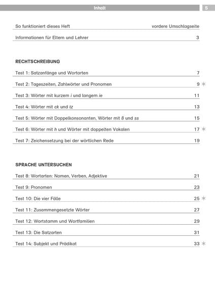 Produktbild: Deutsch-Tests 4. Klasse