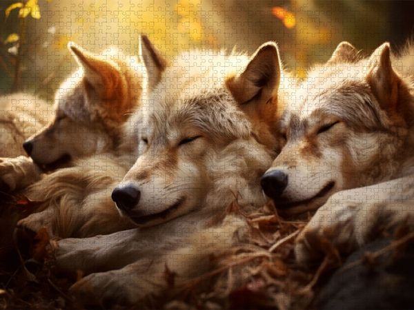 Produktbild: CALVENDO Puzzle Ein Motiv aus dem Kalender "Wenn sie schlafen" | 1000 Teile Lege-Gr&ouml;&szlig;e 64x48cm Foto-Puzzle f&uuml;r gl&uuml;ckliche Stunden