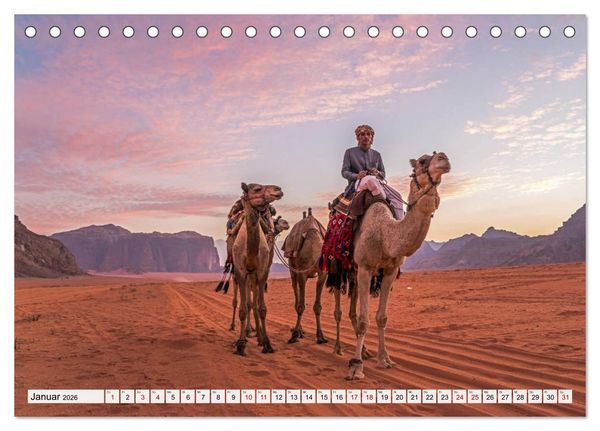 Produktbild: Jordanien (Tischkalender 2026 DIN A5 quer), CALVENDO Monatskalender