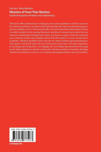 Produktbild: Vibrations of Power Plant Machines