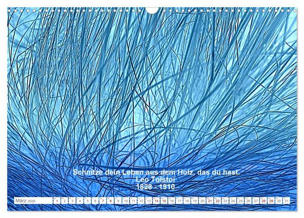 Produktbild: Leben! - Nachdenk-Kalender (Wandkalender 2026 DIN A3 quer), CALVENDO Monatskalender