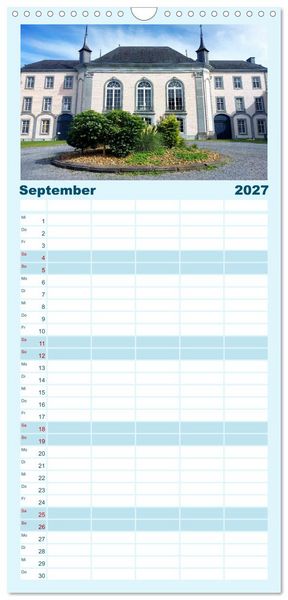 Produktbild: Familienplaner 2027 - SPA - Die belgische Stadt des Wassers mit 5 Spalten (Wandkalender, 21 x 45 cm) CALVENDO