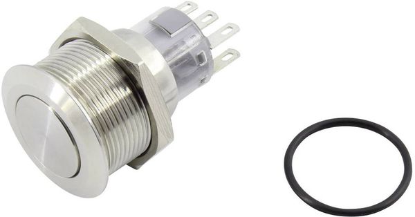 Produktbild: TRU COMPONENTS 1602493 TC-GQ22-A-22/S203 Drucktaster 250 V 5 A 2 x Aus/(Ein) tastend IP65 1 St.