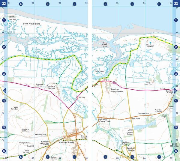 Produktbild: A-Z Maps: Peddars Way and Norfolk Coast Path