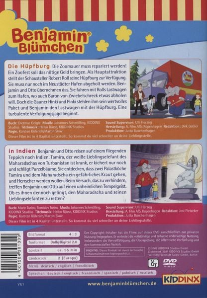 Produktbild: Benjamin Bl&uuml;mchen - Die H&uuml;pfburg/In Indien