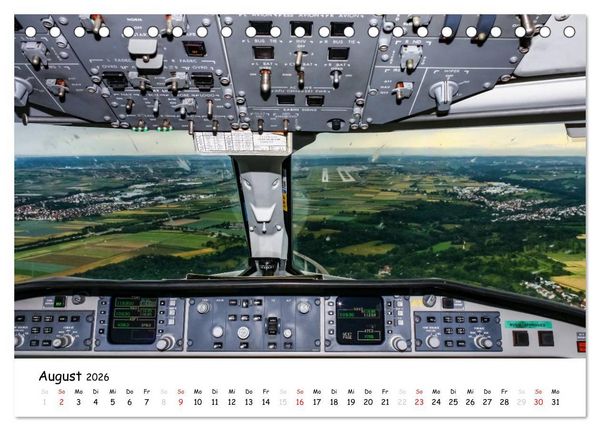 Produktbild: Flight deck - das beste B&uuml;ro (Tischkalender 2026 DIN A5 quer), CALVENDO Monatskalender