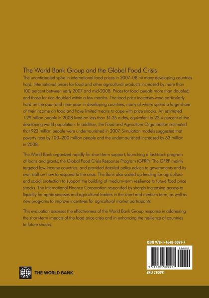 Produktbild: The World Bank Group and the Global Food Crisis