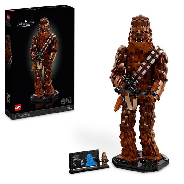 LEGO Star Wars 75371 Chewbacca Figur, Wookiee-Modell zum Bauen für Erwachsene