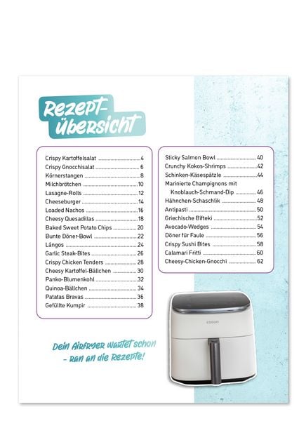 Produktbild: Rezepte für den AIRFRYER