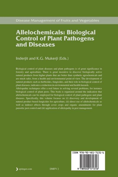 Produktbild: Allelochemicals: Biological Control of Plant Pathogens and Diseases