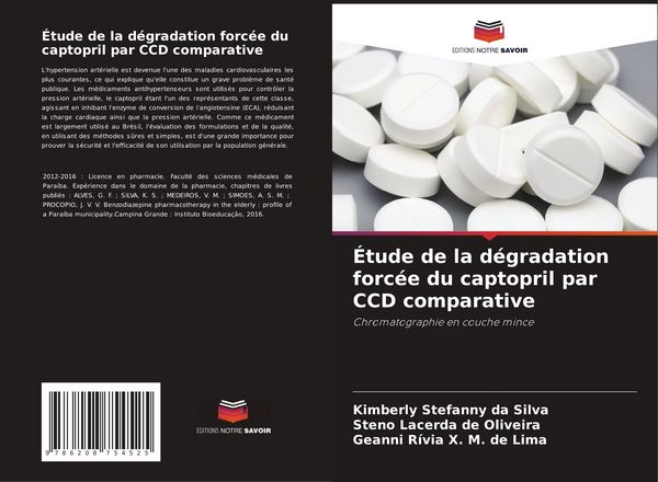 Produktbild: &Eacute;tude de la d&eacute;gradation forc&eacute;e du captopril par CCD comparative