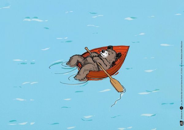 Produktbild: Der kleine B&auml;r und sein kleines Boot. Kamishibai Bildkartenset