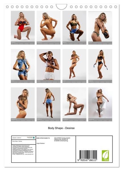 Produktbild: Body Shape - Desiree (Wandkalender 2026 DIN A4 hoch), CALVENDO Monatskalender