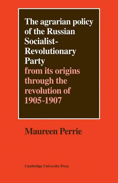 Produktbild: The Agrarian Policy of the Russian Socialist-Revolutionary Party