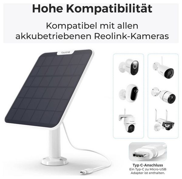 Produktbild: Reolink Solar-Panel Solar Panel 2-W SR3