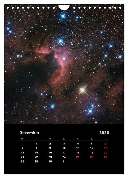 Produktbild: Astronomie 2026 (Wandkalender 2026 DIN A4 hoch), CALVENDO Monatskalender