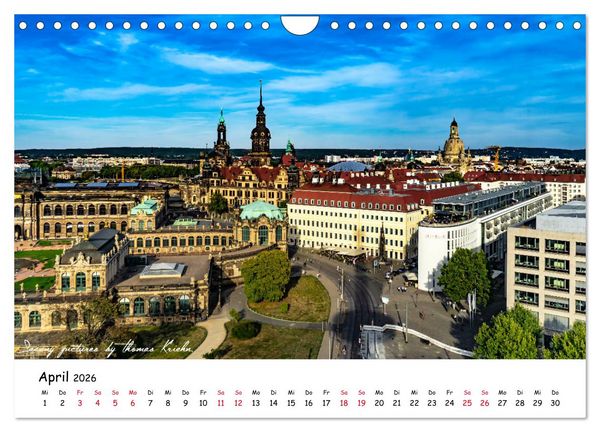 Produktbild: Dresden 2026 - Saxony Pictures by Thomas Kriehn (Wandkalender 2026 DIN A4 quer), CALVENDO Monatskalender