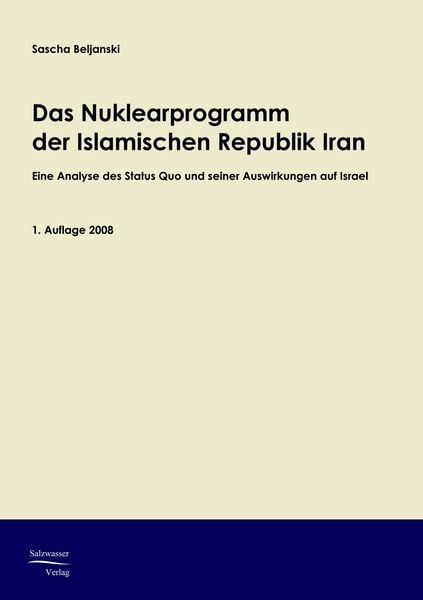 Produktbild: Das Nuklearprogramm der Republik Iran