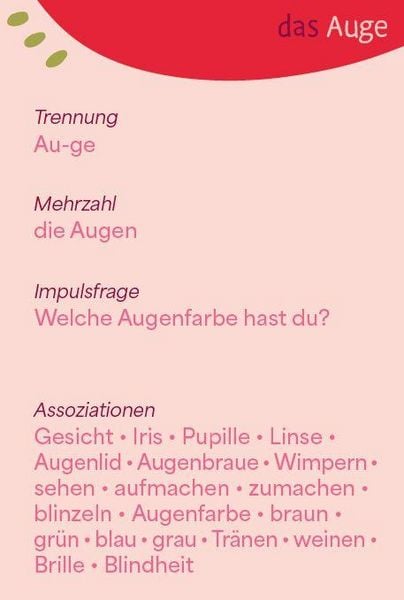 Produktbild: Wortschatzk&auml;rtchen: K&ouml;rper
