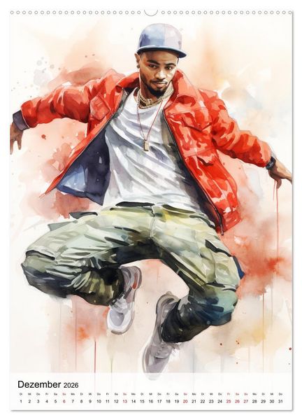 Produktbild: Hip Hop Boys. Dynamik und Energie (Wandkalender 2026 DIN A2 hoch), CALVENDO Monatskalender
