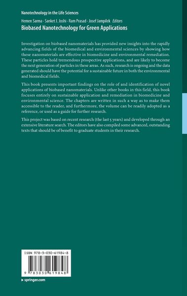 Produktbild: Biobased Nanotechnology for Green Applications