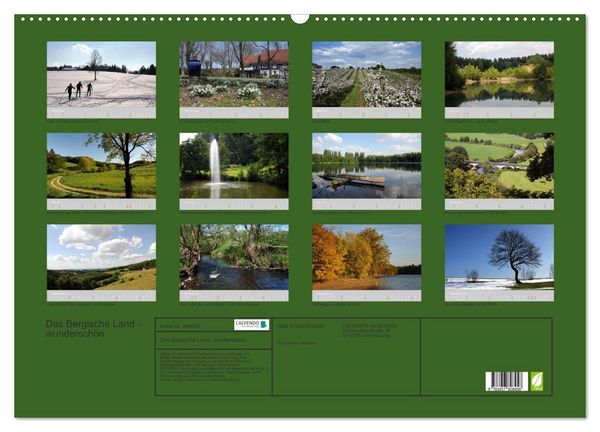 Produktbild: Das Bergische Land - wundersch&ouml;n (Wandkalender 2026 DIN A2 quer), CALVENDO Monatskalender