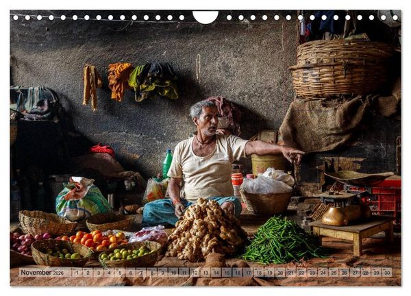 Produktbild: Alltag in Indien (Wandkalender 2026 DIN A4 quer), CALVENDO Monatskalender