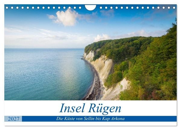 Produktbild: Insel R&uuml;gen - Die K&uuml;ste von Sellin bis Kap Arkona (Wandkalender 2027 DIN A4 quer), CALVENDO Monatskalender