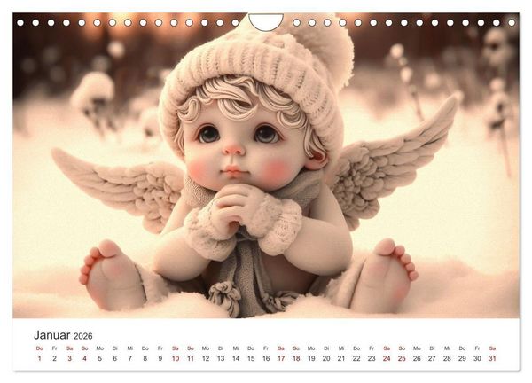 Produktbild: Niedliche Putten (Wandkalender 2026 DIN A4 quer), CALVENDO Monatskalender