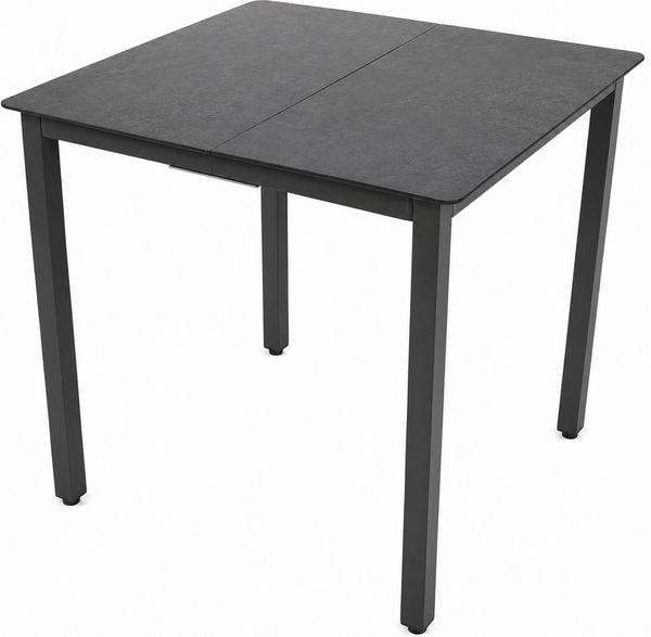 Produktbild: Aluminium Glas Gartentisch Balkontisch 80x80 cm
