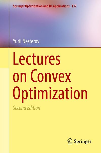 Produktbild: Lectures on Convex Optimization