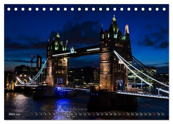 Produktbild: Londoner Perspektiven (Tischkalender 2026 DIN A5 quer), CALVENDO Monatskalender