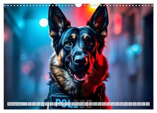 Produktbild: Sch&auml;ferhund 24/7 - Keine Pause f&uuml;r echte Helden (Wandkalender 2026 DIN A3 quer), CALVENDO Monatskalender