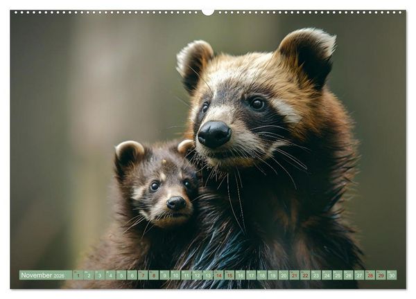 Produktbild: Tierkinder des Nordens (hochwertiger Premium Wandkalender 2026 DIN A2 quer), Kunstdruck in Hochglanz