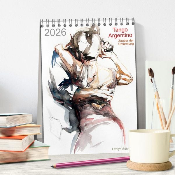 Produktbild: Tango Argentino - Zauber der Umarmung (Tischkalender 2026 DIN A5 hoch), CALVENDO Monatskalender