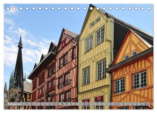 Produktbild: Quer durch die Normandie (Tischkalender 2027 DIN A5 quer), CALVENDO Monatskalender