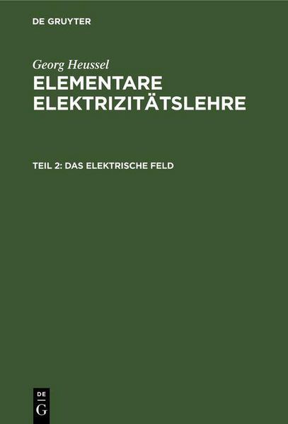Produktbild: Das elektrische Feld