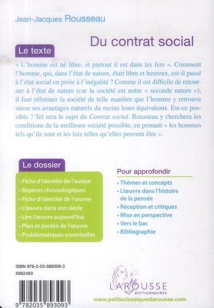 Produktbild: Du contrat social : ou principes du droit politique : livres 1 et 2