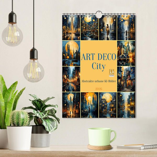 Produktbild: ART DECO City (Wandkalender 2026 DIN A4 hoch), CALVENDO Monatskalender