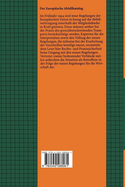 Produktbild: Der Europ&auml;ische Abfallkatalog