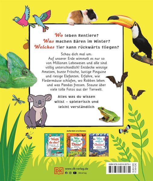 Produktbild: Wissen f&uuml;r Vorschulkids. Was wei&szlig;t du &uuml;ber Tiere?
